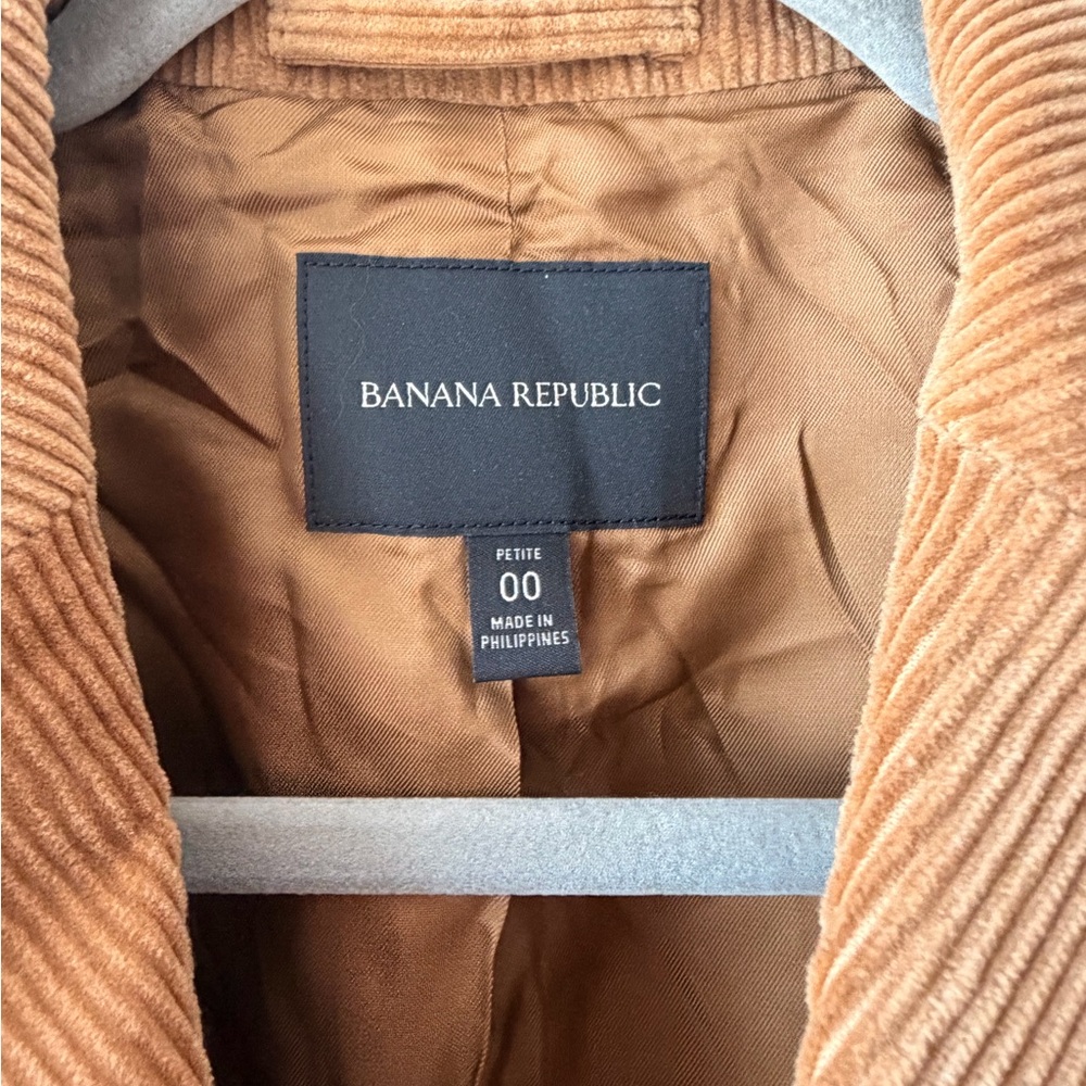 NWOT Banana Republic Rivoli Corduroy Blazer - Camel - Picture 5 of 6